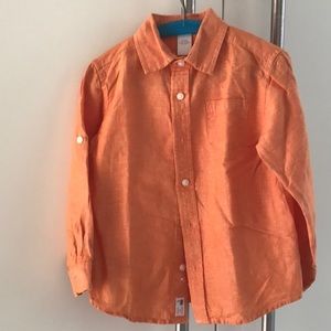 Linen Cotton button down Janie and Jack